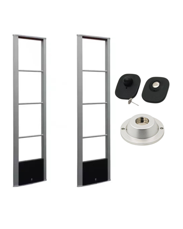 KIT ANTENAS DUAL ANTIHURTO EAS RF 8.2 Al + 2000 HARD TAGS + IMAN