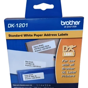 Rollo De Etiquetas Original Brother Dk1201 Dk-1201 Ql-800 Negro