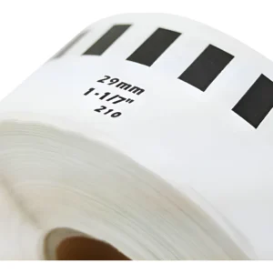 Pack X10 Cinta Continua Brother Dk2210 29mm X30.4mt Sin Eje Negro